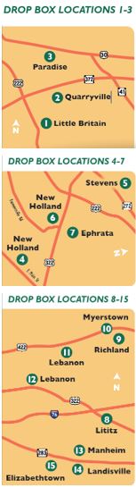 PA Eastern Drop Box Map - GU