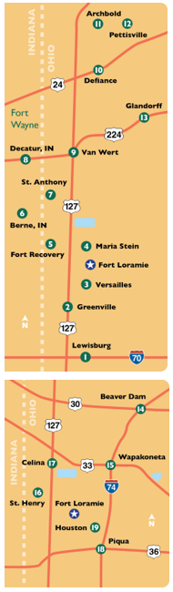 Ohio Drop Box Route Map